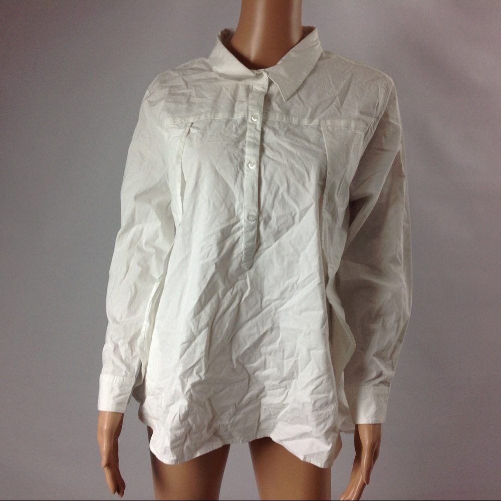 New Inka Women Shirt Size 1X White Longsleeve